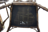 Faux Bamboo Hollywood Regency Armchairs, pair