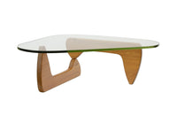 Early IN-50 Coffee Table with Green Glass by Isamu Noguchi