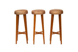 Handmade Oak Barstools with 31" H, S/3