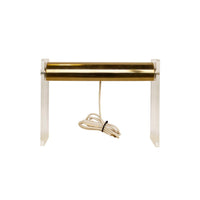 Desk Lamp by Laurel in Brass and Lucite