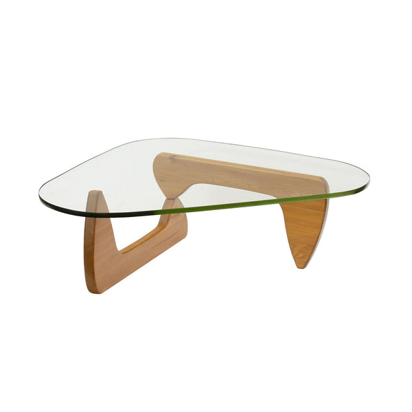 Early IN-50 Coffee Table with Green Glass by Isamu Noguchi