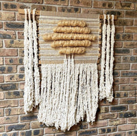 Vintage Fiber Art Wall Hanging