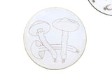 Pair of Italian Made Mushroom Plates, 8"