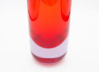 Large Red Art Glass Vase
