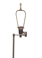 Chrome Swing Arm Tulip Floor Lamp by Laurel Lamp Co.