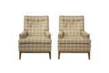 Pair of Armchairs by T.H. Robsjohn-Gibbings for Widdicomb