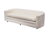 Custom Sofa on Casters in Cream Boucle #2- Two available