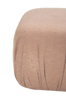 Pair of Pouff Ottomans in Light Mauve
