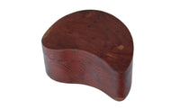 Handmade Teardrop Lidded Swivel Box by Wood Wonders of Trinidad CA