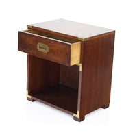Burlwood Campaign Nightstand by Hekman
