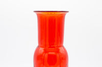 Large Red Italian Art Glass Vase