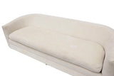 Custom Sofa on Casters in Cream Boucle #2- Two available