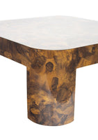Rounded 1980s Coffee Table in Penshell Laminate