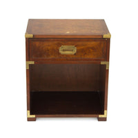 Burlwood Campaign Nightstand by Hekman
