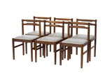 Scandinavian Dining Chairs, S/6