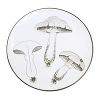 Pair of Italian Made Mushroom Plates, 8"
