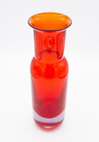 Large Red Art Glass Vase