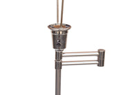 Chrome Swing Arm Tulip Floor Lamp by Laurel Lamp Co.