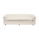 Custom Sofa on Casters in Cream Boucle #2- Two available