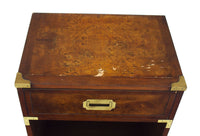 Burlwood Campaign Nightstand by Hekman