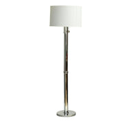 Cylindrical Hollywood Regency Chrome Floor Lamp