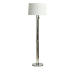 Cylindrical Hollywood Regency Chrome Floor Lamp