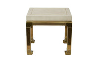 Ming Style Brass and Ivory End Table by Mastercraft