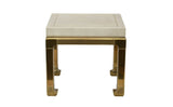 Ming Style Brass and Ivory End Table by Mastercraft