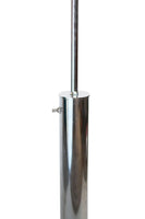 Minimalist Walter Von Nessen Lighting Slate and Chrome Table Lamp