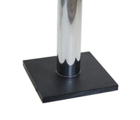 Minimalist Walter Von Nessen Lighting Slate and Chrome Table Lamp