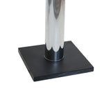 Minimalist Walter Von Nessen Lighting Slate and Chrome Table Lamp