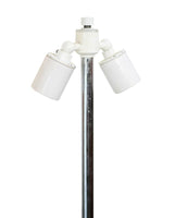 Minimalist Walter Von Nessen Lighting Slate and Chrome Table Lamp