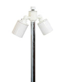 Minimalist Walter Von Nessen Lighting Slate and Chrome Table Lamp