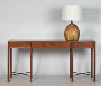 1960s Woven Rush Table Lamp by Raymor
