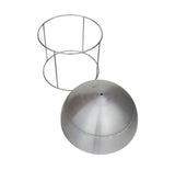 Large Spun Aluminum 2 Piece Planter by Hugh Acton 20 in Dia