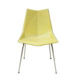 Paul McCobb Faceted Form Origami Yellow Fiberglass Dining Chairs, S/6 by St John