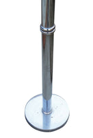 Cylindrical Hollywood Regency Chrome Floor Lamp