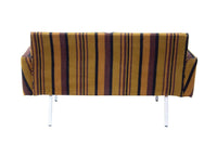 Angular Midcentury Modern 1970s Loveseat by Wolverine Furniture, 55"W
