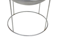 Large Spun Aluminum 2 Piece Planter by Hugh Acton 20 in Dia