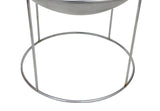 Large Spun Aluminum 2 Piece Planter by Hugh Acton 20 in Dia