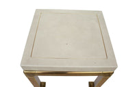Ming Style Brass and Ivory End Table by Mastercraft