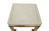 Ming Style Brass and Ivory End Table by Mastercraft