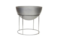 Large Spun Aluminum 2 Piece Planter by Hugh Acton 20 in Dia