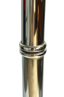 Cylindrical Hollywood Regency Chrome Floor Lamp