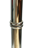 Cylindrical Hollywood Regency Chrome Floor Lamp