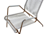 Outdoor Surf Line Cord Rope Bronze Stacking Chairs