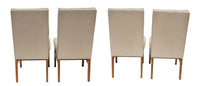 Tufted Upholstered Parsons Dining Chairs by Johnson Furniture, S/4