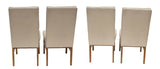 Tufted Upholstered Parsons Dining Chairs by Johnson Furniture, S/4