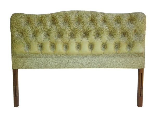 Hollywood Regency Full Upholstered Headboard Bed - Great for Reupholstery!