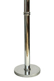 Cylindrical Hollywood Regency Chrome Floor Lamp